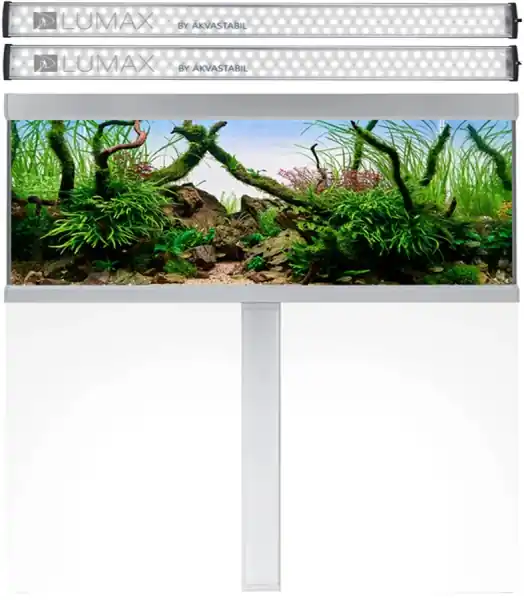 Najlepsza cena AKVASTABIL Zestaw Akwariowy Fusion 325l LED Biały - Zawiera akwarium, oświetlenie 2xLED, pokrywa, szafka