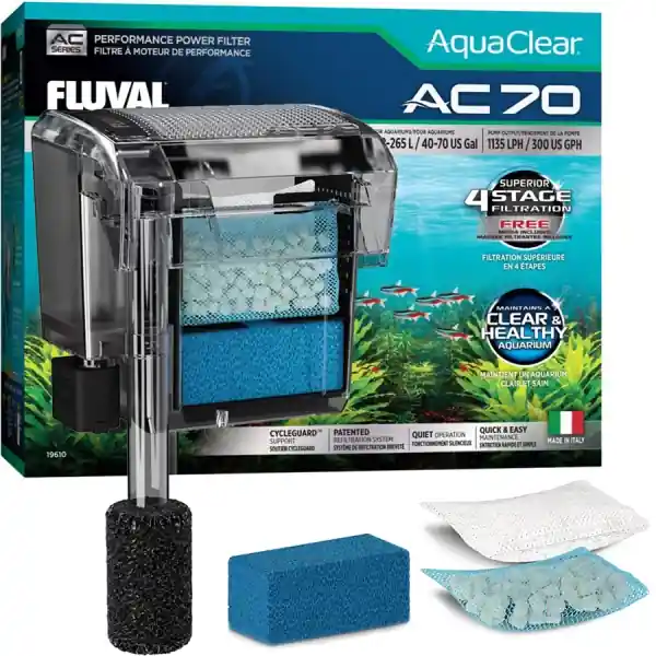 FLUVAL AquaClear AC70 (19610) - Filtr kaskadowy do akwarium 76-190L Nie przegap