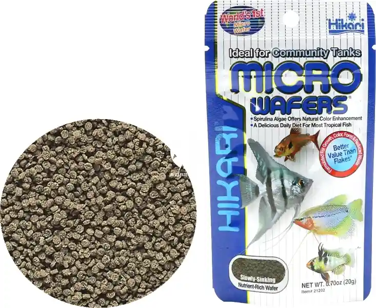 Super okazja HIKARI Micro Wafers 20g (21202) - Tonący pokarm dla małych i średnich ryb tropikalnych