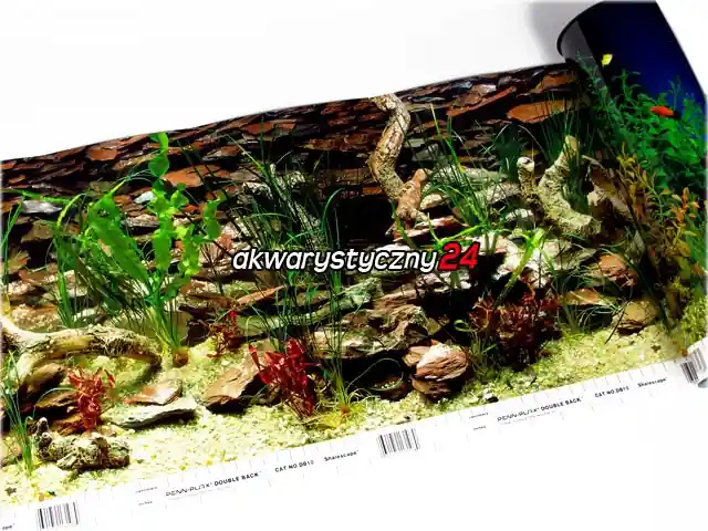 Dostępne od ręki PENN PLAX Foto tapeta do akwarium (wysokość 30cm) nr.10 - Tło dwustronne
