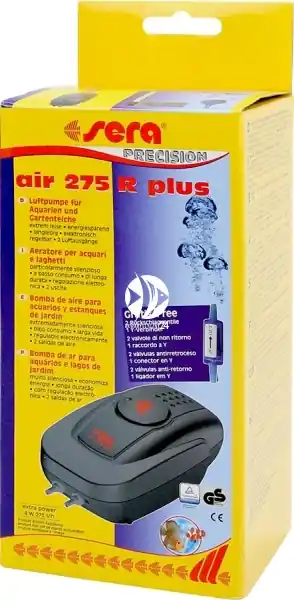 Dostępne od ręki SERA Air 275 R Plus (08814) - Energooszczędna pompka membranowa do średniego akwarium.
