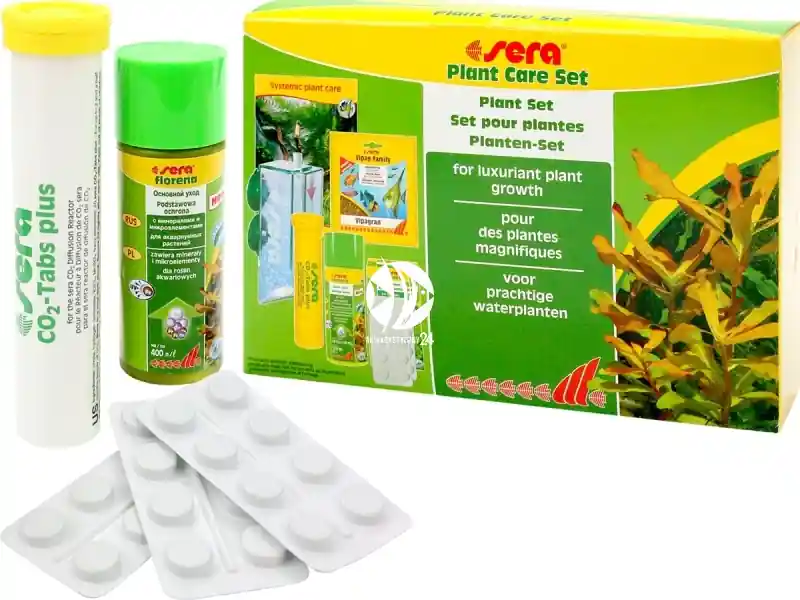 Dostępne od ręki SERA Plant Care Set (03290) - Kompletny zestaw do nawożenia roślin akwariowych z dyfuzorem CO2