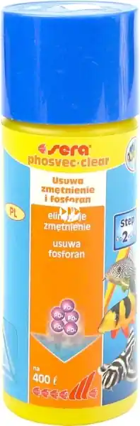 Hit sprzedaży SERA Phosvec Clear 100ml (03390) - Preparat do usuwania fosforanów i klarowania wody