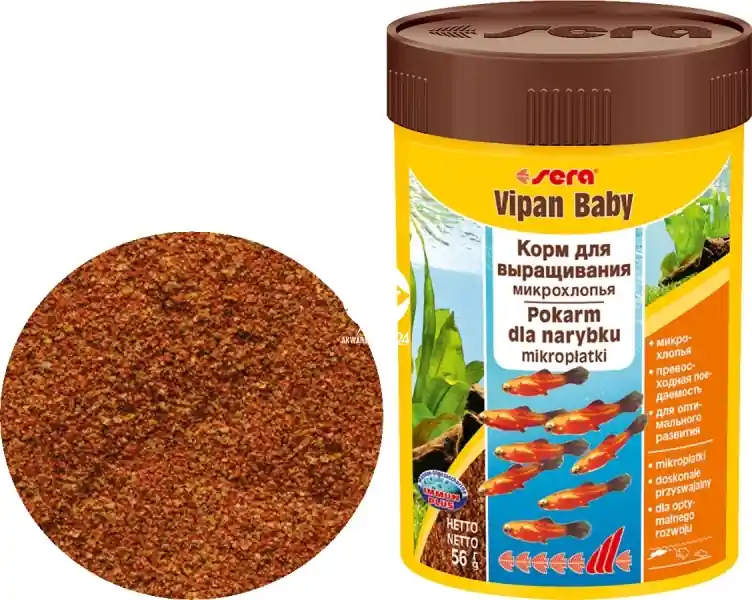 Wyprzedaż SERA Vipan Baby 100ml (00740) - Podstawowy pokarm dla ryb akwariowych