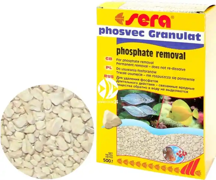 SERA Phosvec Granulat 500g (08415) - Wkład do filtra w akwarium usuwający fosforany Dodaj do koszyka