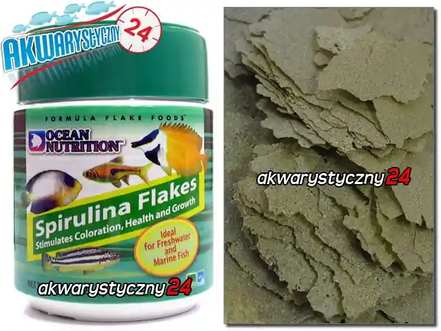 Spirulina Flakes 1l (156g) - Wysokiej jakości spirulina dla ryb akwariowych stymulująca kolory, zdrowie i wzrost. Ostatnia szansa
