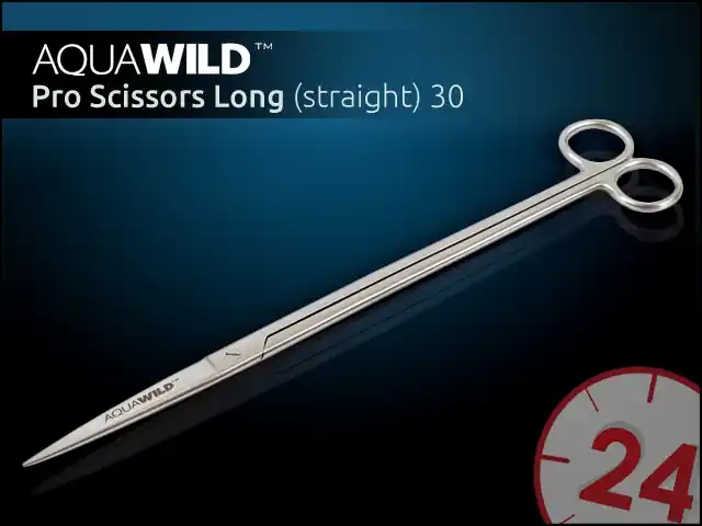 Tylko do końca tygodnia AQUAWILD PRO SCISSORS (straight) 30 - Nożyczki proste do akwarium z wysokiej jakości stali nierdzewnej.
