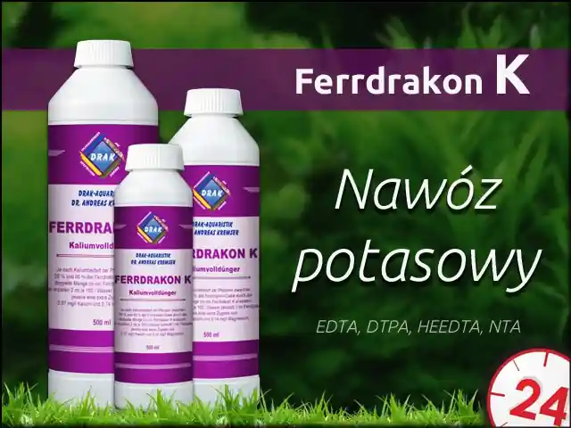 Hit cenowy DRAK-aquaristik FerrDrakon K 5L - Nawóz potasowy wzbogacony o niezbędne składniki odżywcze
