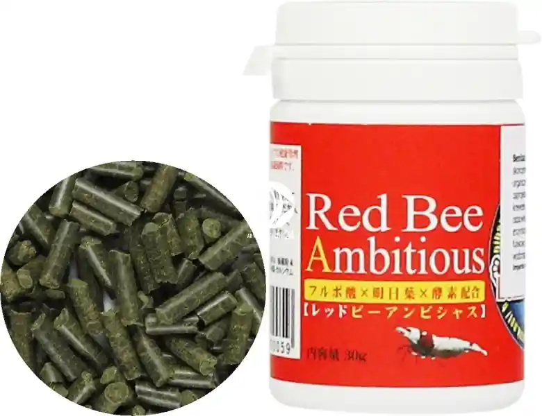 BENIBACHI Red Bee Ambitous 30g (b7BENIRBA30) - Pokarm dla krewetek z organicznym jarmużem w formie pałeczek Szybka wysyłka