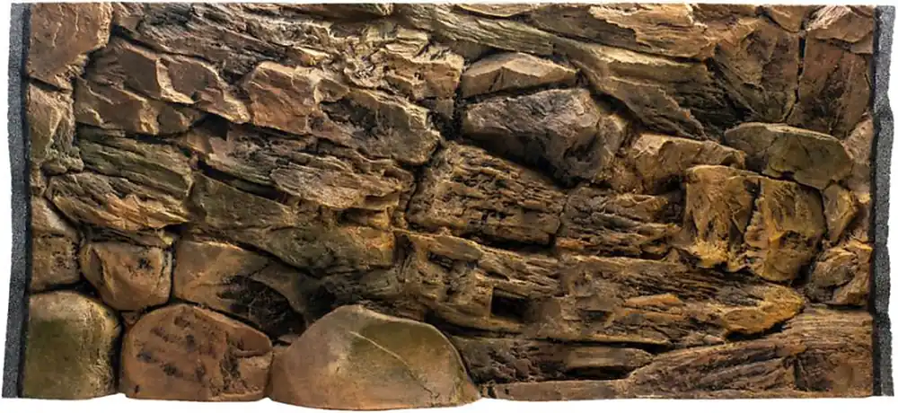 ATG (Uszkodzone) Tło Skała 120x60 cm (SK120x60) - Tło do akwarium z motywem skał, imitujące biotopy bez roślin jak Malawi, Tanganika Ograniczona ilość