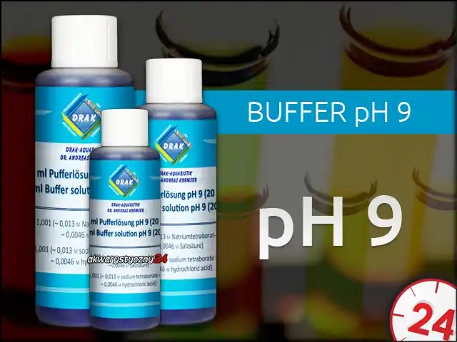 DRAK-aquaristik Buffer pH 9 (20°C) 50 ml - Płyn do kalibracji sond pH Popularny