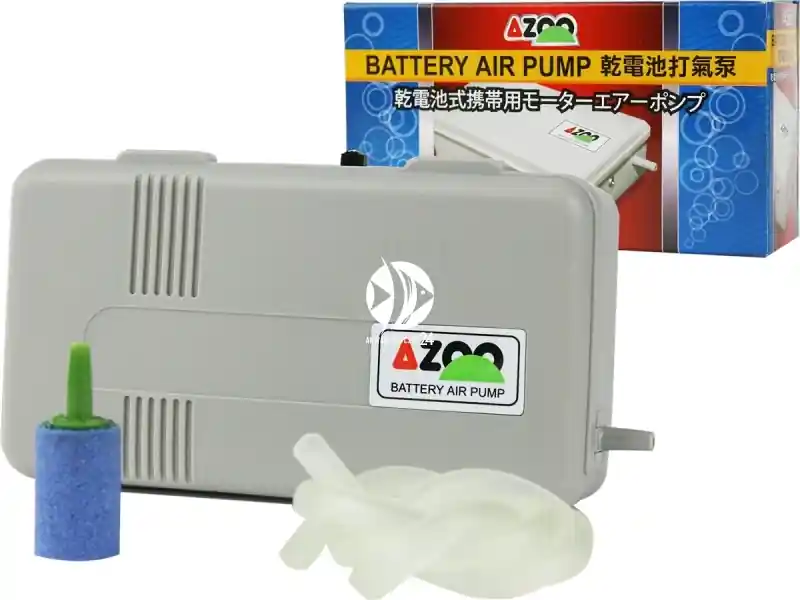 Darmowy zwrot AZOO Battery Air Pump (AZ15001) - Pompka na baterię z wężykiem i kamieniem napowietrzającym w komplecie