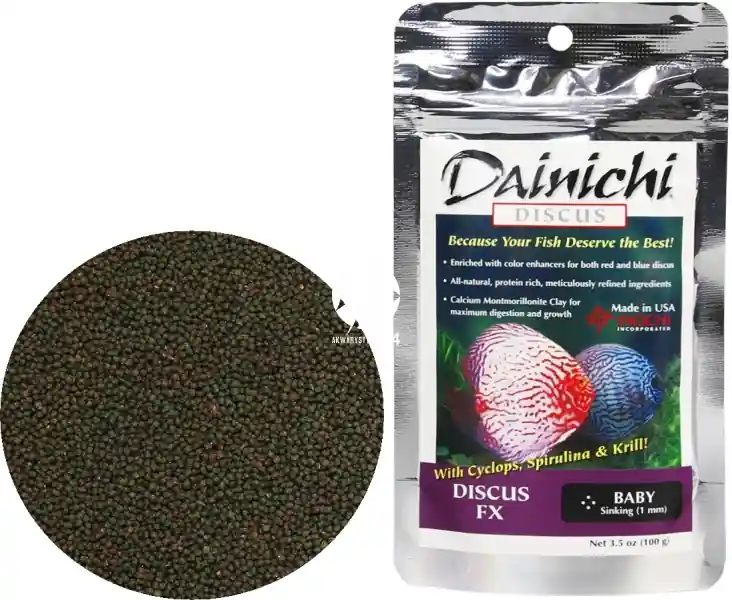 DAINICHI (Termin 12.22) Discus FX (100g) Baby 500ml - Pokarm super premium dla dyskowców czerwonych i niebieskich Do wyczerpania zapasów