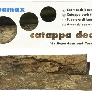 AQUAMAX Catappa Decor XL (027) - Rurka z kory migdałecznika morskiego XL do akwariów i terrariów Łatwy zwrot