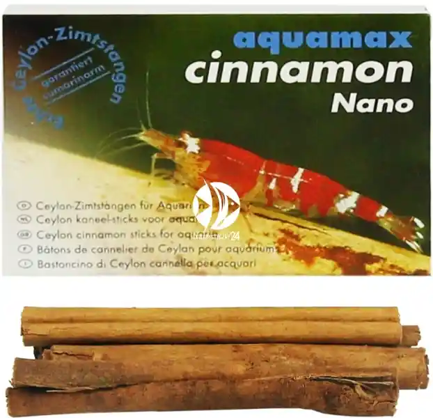 AQUAMAX Cinnamon Nano (015) - Niewielkie laski cynamonu do akwarium słodkowodnego, krewetkarium, zwiększające witalność i samopoczucie zwierząt akwariowych Wyprzedaż