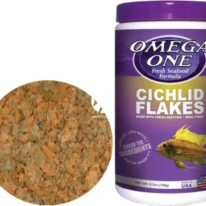 Oferta OMEGA ONE Cichlid Flakes 148g (01531) - Pokarm w płatkach dla pielęgnic