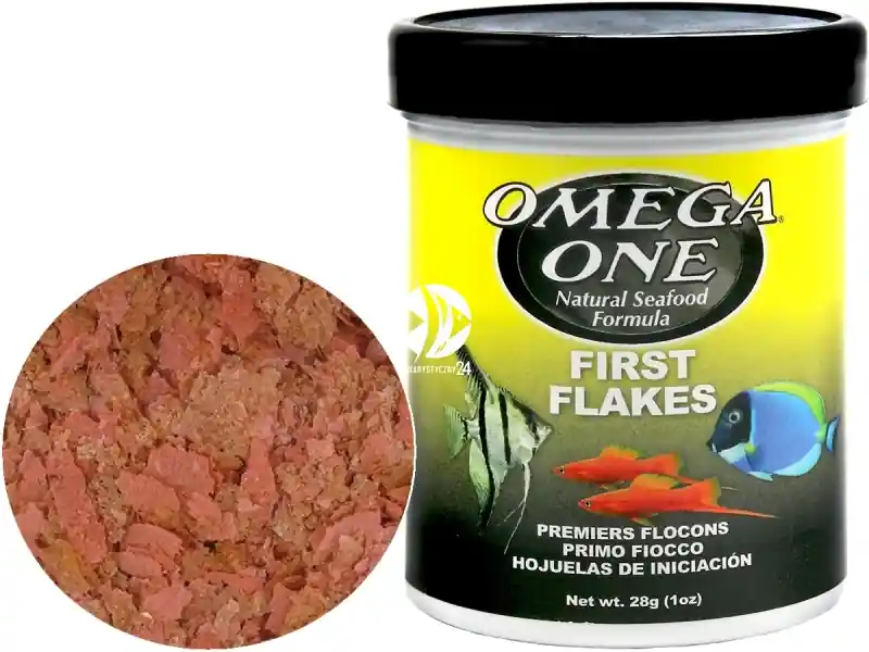 OMEGA ONE First Flakes 28g (01341) - Pokarm w płatkach wspomagający aklimatyzację ryb Tylko do końca tygodnia