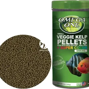 Nie przegap OMEGA ONE Super Color Kelp Pellets Sinking 226g (83421) - Tonący pokarm wybarwiający w granulacie