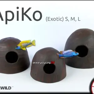 AQUAWILD ApiKo (Exotic) L (CKE0D0) - Ceramiczny kokos dla pielęgniczek i mniejszych pielęgnic Taniej