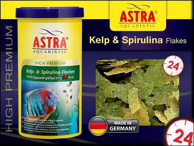 Tylko do końca tygodnia HIGH PREMIUM Kelp & Spirulina Flakes 1000ml (281-100018) - Pokarm super premium dla wszystkich ryb ozdobnych, zwłaszcza roślinożernych.