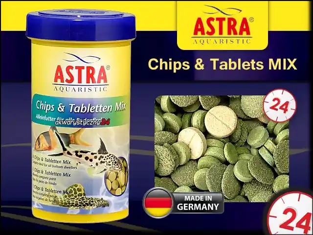 Chips & Tablets Mix 100ml (281-130619) - Kompletna mieszanka pokarmów dla wszystkich dennych ryb w akwarium. Ograniczona ilość