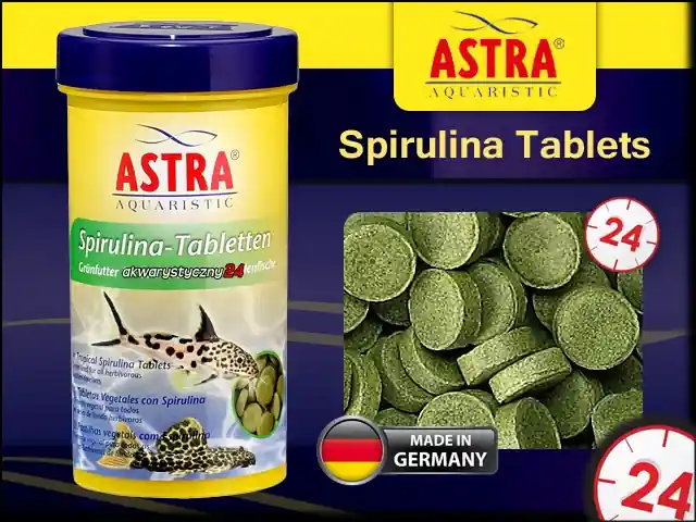 Bezpieczna płatność Spirulina Tablets 100ml 270Tabletek - Tabletki ze spiruliną dla glonojadów, sumów, bocji i innych pożeraczy glonów.