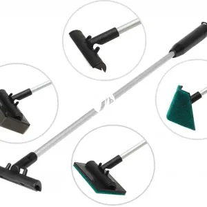 AQUA DELLA Multi-Cleany Skrobak 4w1 (212-102169) - Czyścik akwarystyczny (50cm) na rączce z 4 wymiennymi końcówkami Ostatnie sztuki