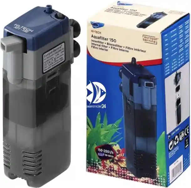 Tylko dziś EBI Hi-Tech Aqua-Filter 150 (261-111154) - Filtr wewnętrzny do akwarium 50-80L
