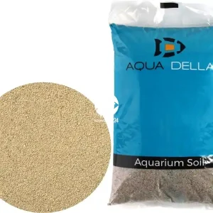 AQUA DELLA Sand Brown 10kg (257-110478) - Piasek dekoracyjny, naturalne podłoże do akwarium, nie zmienia parametrów wody. Hit sprzedaży