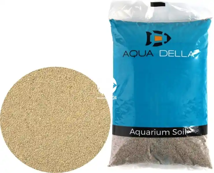 AQUA DELLA Sand Brown 10kg (257-110478) - Piasek dekoracyjny, naturalne podłoże do akwarium, nie zmienia parametrów wody. Hit sprzedaży