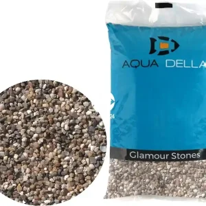 Wysoka jakość AQUA DELLA Gravel Dark Fine 10kg (1-2mm) (257-110737) - Naturalne podłoże do akwarium, nie zmienia parametrów wody.