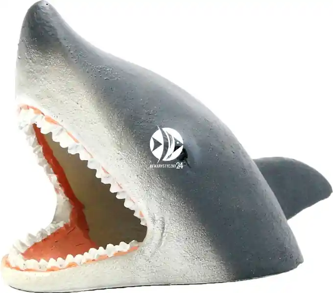 AQUA DELLA Shark Face (234-418642) - Ręcznie malowana głowa rekina, dekoracja do akwarium Kup teraz
