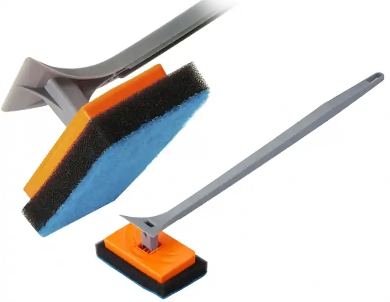 Oferta czasowa AQUA DELLA Czyścik z ruchomą końcówką z gąbki 41,5cm (212-419809) - Skrobak z chropowatą gąbką