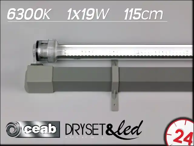 Ostatnia szansa CEAB Dryset&Led 6300K 1x19W 115cm - Zestaw oświetleniowy LED do obudowy/zabudowy