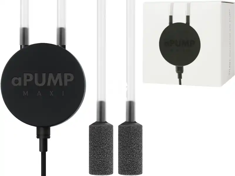 Popularny AQUALIGHTER aPUMP Maxi (7915) - Bardzo cicha dwu wyjściowa pompka do akwarium do 200L