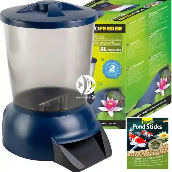 AQUA NOVA Automatic Fish Feeder (P-FEED POND) - Karmnik automatyczny dla ryb stawowych Nie przegap