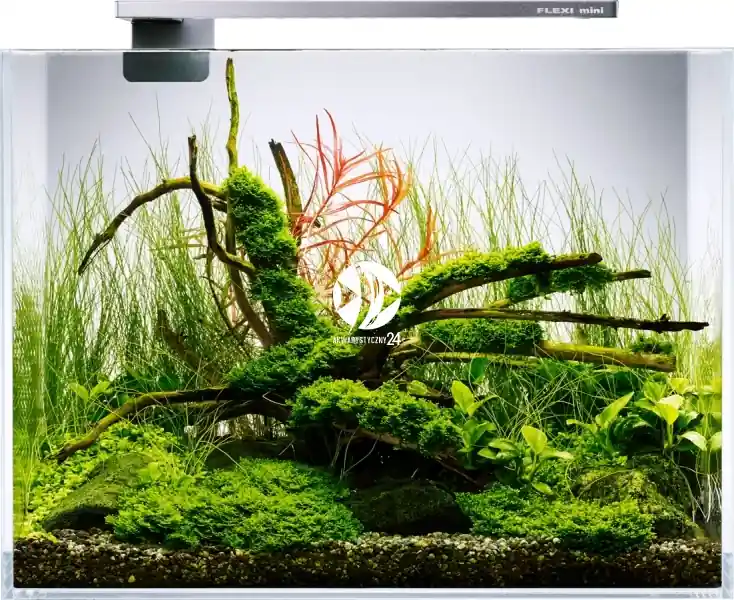 FLEXI Mini Scape Set Srebrny 16L (FM74005) - Zestaw akwariowy, oświetlenie, filtr kaskadowy i podkładka Super okazja