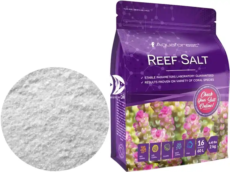 Oferta limitowana AQUAFOREST Reef Salt 2kg (101008) - Syntetyczna sól morska stworzona z myślą o hodowli koralowców