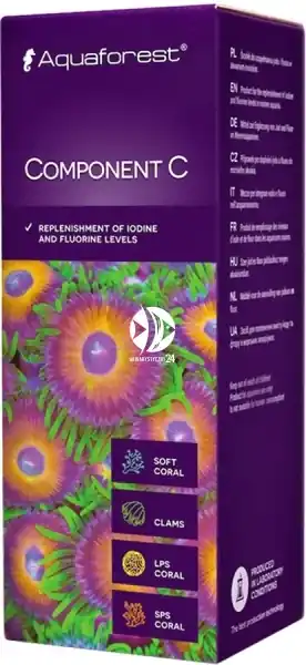 Zniżka AQUAFOREST Component C 250ml (106021) - Przeznaczony do uzupełniania jodu i fluoru w akwarium morskim