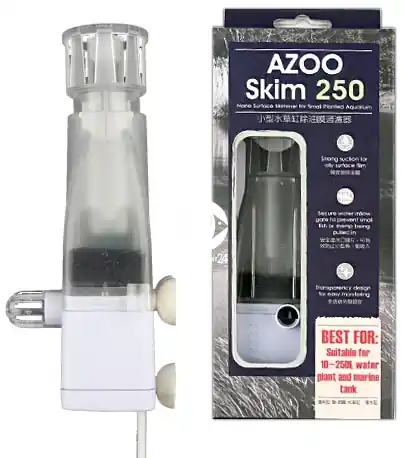 Bestseller AZOO Skim 250 (AZ13124) - Filtr powierzchniowy, skimmer do akwarium słodkowodnego i morskiego.
