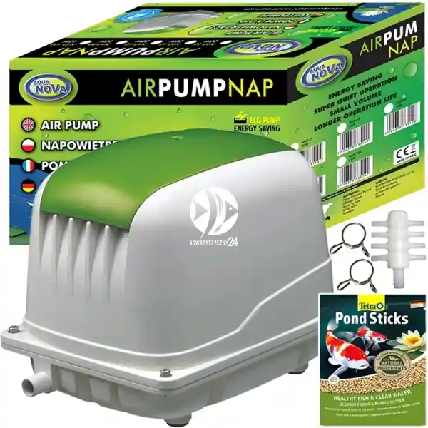 AQUA NOVA Air Pump NAP-80 (NAP-80) - Napowietrzacz do oczka wodnego 55W, 80L/min Tani