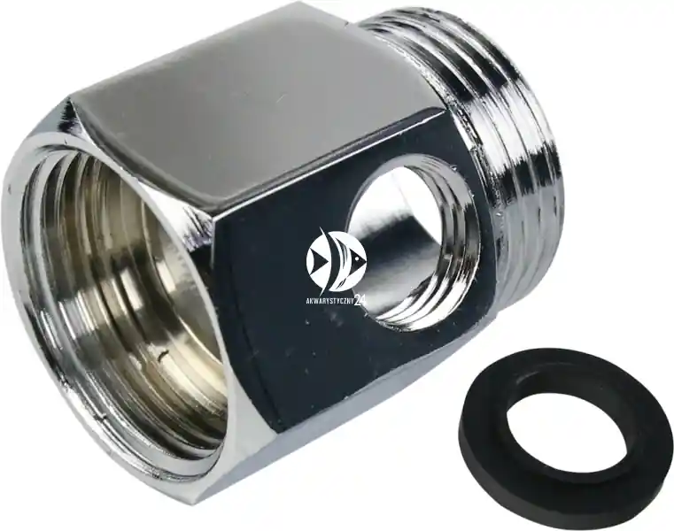 Super okazja USTM Przyłącze 3/4" (C-34) - Mosiężne przyłącze pokryte warstwą chromu do filtrów odwróconej osmozy RO