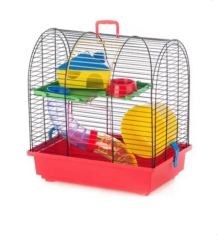 Inter-Zoo Grim 2 Tuba Klatka dla gryzoni z kolorowym wyposażeniem 37x25x38,5cm Wyjątkowa oferta