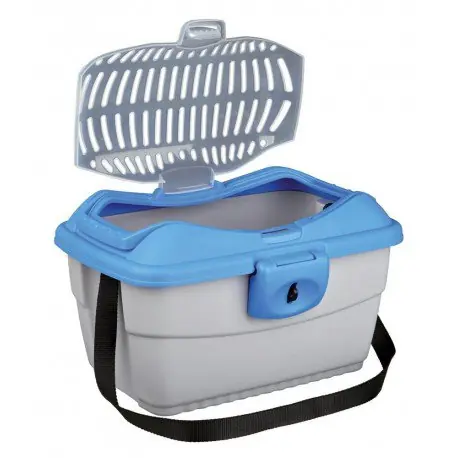 Sprawdź teraz Trixie Box Mini-Capri Transporter dla gryzoni 40x22x30cm niebiesko-srebrny