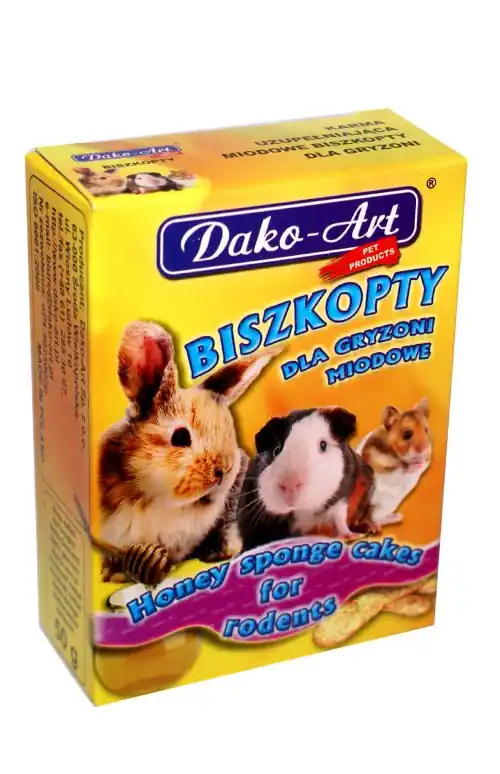 Szybka wysyłka Dako-Art Biszkopty miodowe dla gryzoni 50g