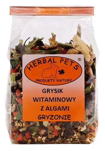 Herbal Pets Grysik Witaminowy z Algami przysmak dla gryzoni Popularny