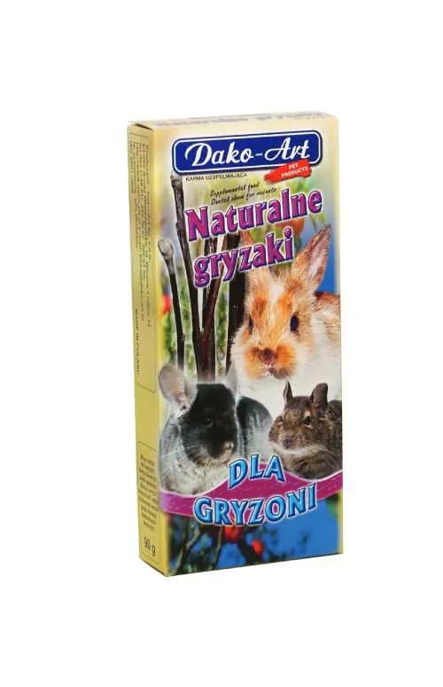 Dako-Art Naturalne gryzaki suszone gałązki drzew owocowych dla gryzoni 80g Wyjątkowa oferta