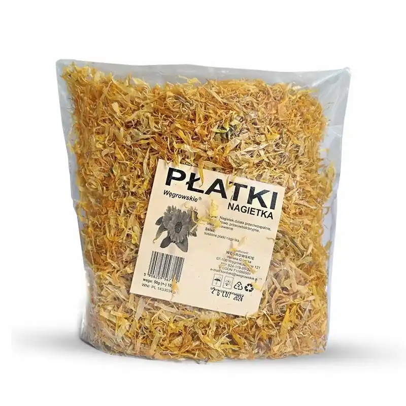 Węgrowskie Nagietek suszony dla królików i gryzoni 50g Do wyczerpania zapasów
