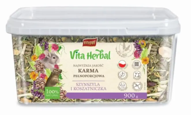 Kup teraz Vita Herbal karma pełnoporcjowa dla szynszyli i koszatniczki