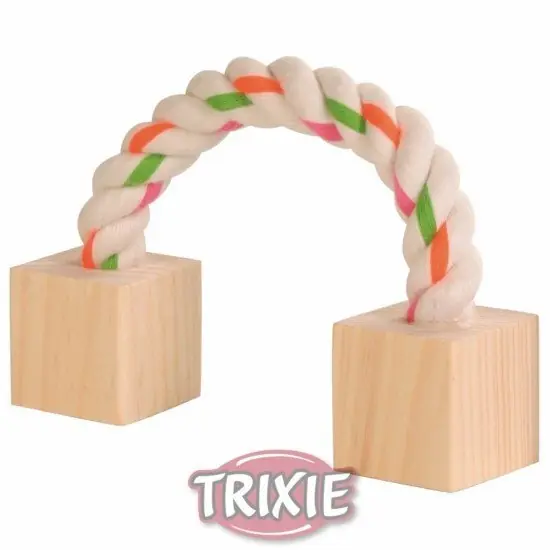 Oferta Trixie hantel na sznurze zabawka dla gryzoni 20cm